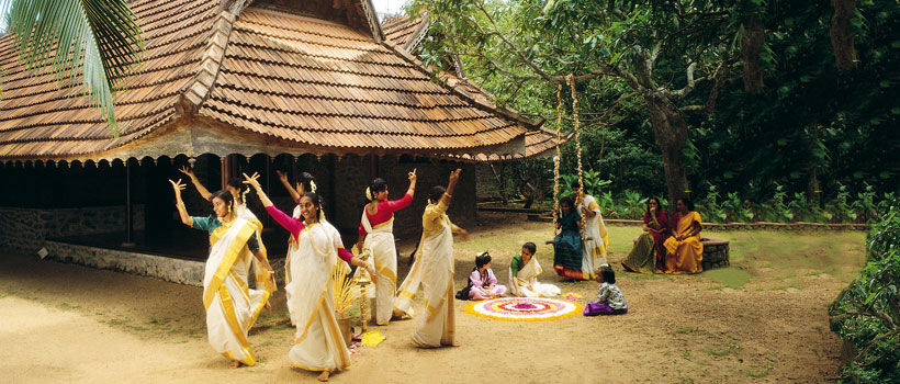 Kerala women Celebrating Onam festival