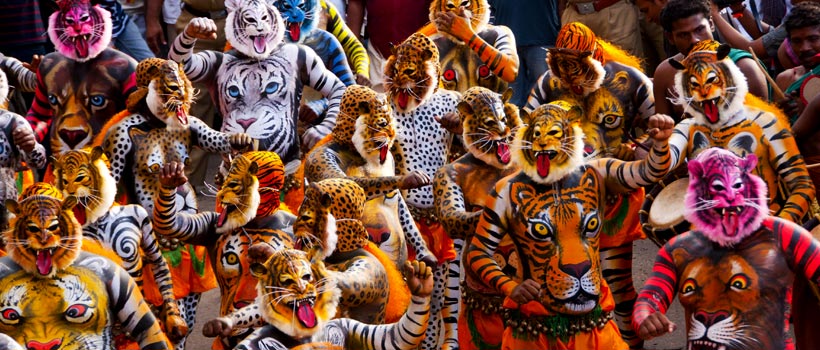 Pulikali festival in Kerala