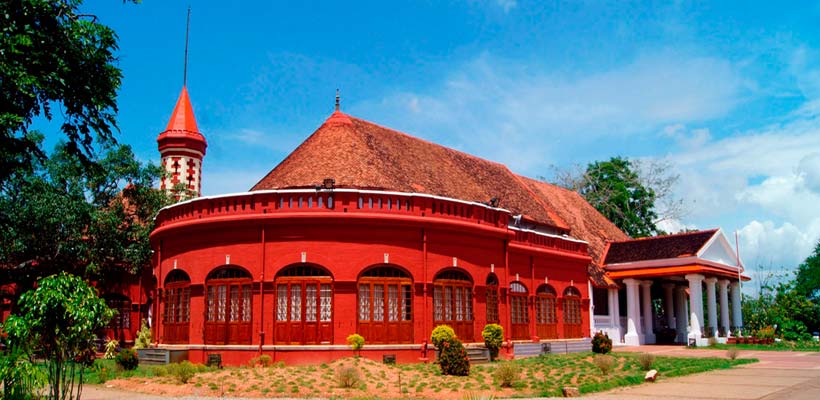  A view of Kanakakkunnu Palace in Trivandrum 