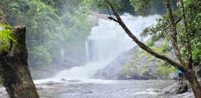 Lakkom waterfalls in Munnar